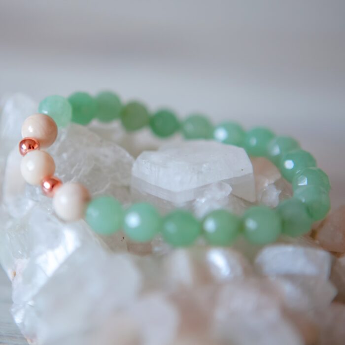 Green Aventurine & River Stone Bracelet