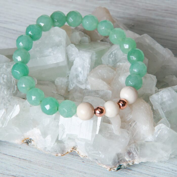 Green Aventurine & River Stone Bracelet - Image 2